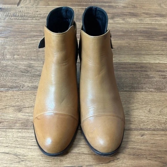 Wolverine 1000 Mile x Samantha Pleet Artist Heel Boots Tan & Black Leather 8.5 - Picture 9 of 14